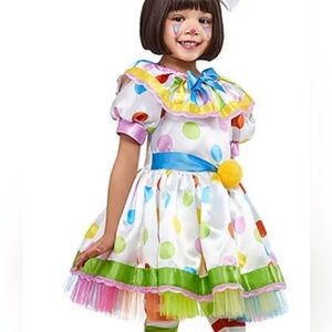 Rubies Toddler Girls Little Clown Girl Toddler Costume dress only size 4T